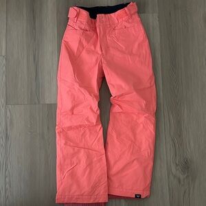 Roxy Girls Vibrant Coral ski/snowboarding Pants